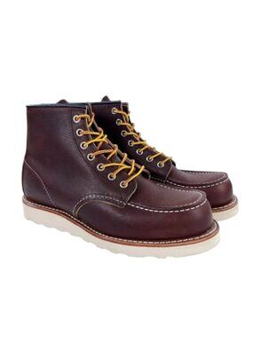 Red Wing 8138 Classic Moc 6-Inch Boots Mens 7.5 D Brown Leather Made In USA NEW